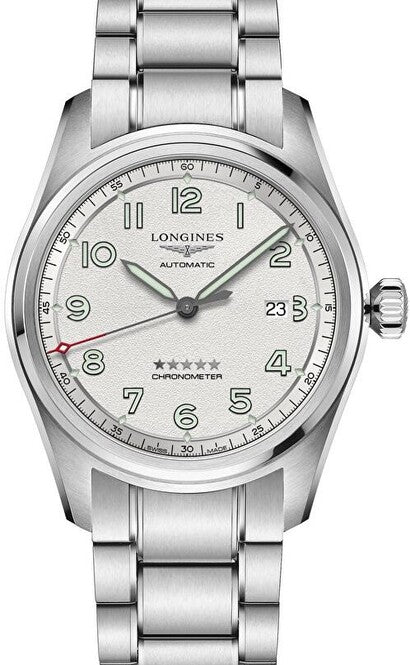 Longines Spirit Srebrny 42 mm Stal L3.811.4.73.6