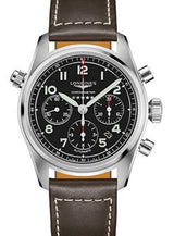 Longines Spirit Czarny 42 mm Stal L3.820.4.53.0