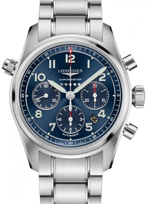 Longines Spirit Niebieski 42 mm Stal L3.820.4.93.6