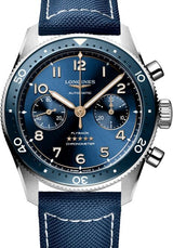 Longines Spirit Niebieski 42 mm Stal L3.821.4.93.2