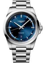 Longines Conquest Niebieski 41 mm Stal L3.830.4.97.6