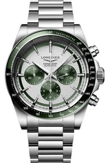 Longines Conquest Srebrny 42 mm Stal L3.835.4.02.6