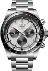 Longines Conquest Biały 42 mm Stal L3.835.4.72.6