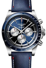 Longines Conquest Niebieski 42 mm Stal L3.835.4.91.2
