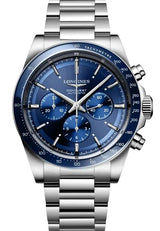 Longines Conquest Niebieski 42 mm Stal L3.835.4.92.6