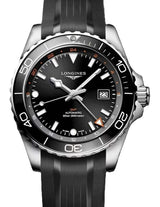 Longines HydroConquest Czarny 43 mm Stal L3.890.4.56.9