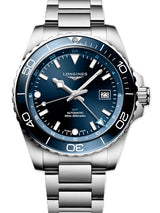Longines HydroConquest Niebieski 43 mm Stal L3.890.4.96.6