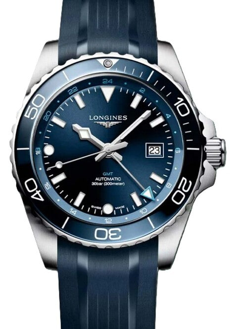 Longines HydroConquest Niebieski 43 mm Stal L3.890.4.96.9