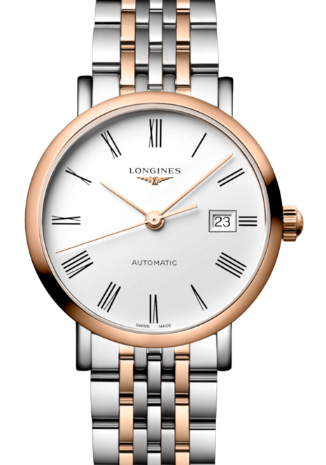 Longines Elegant Biały 29 mm Stal L4.310.5.18.7