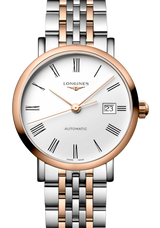 Longines Elegant Biały 29 mm Stal L4.310.5.18.7