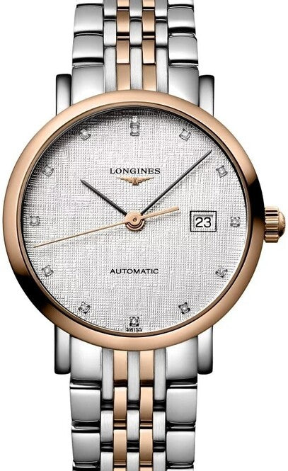 Longines Elegant Srebrny 29 mm Stal L4.310.5.79.7