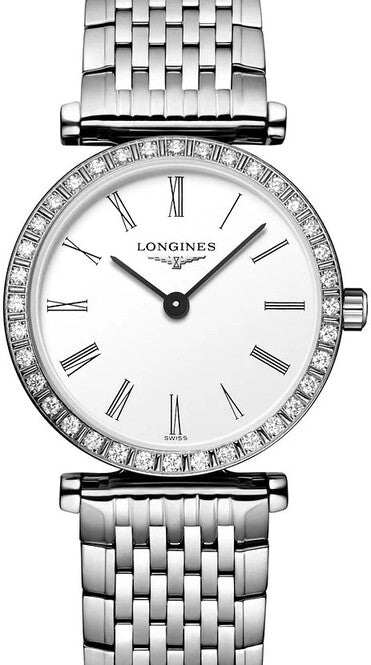 Longines La Grande Classique Biały 24 mm Stal L4.341.0.11.6
