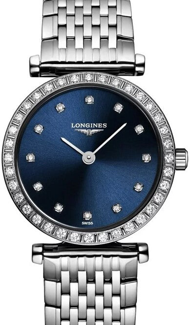 Longines La Grande Classique Niebieski 24 mm Stal L4.341.0.97.6