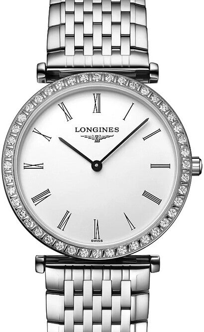 Longines La Grande Classique Biały 29 mm Stal L4.523.0.11.6