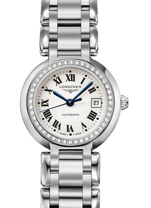 Longines Primlauna Srebrny 26 mm Stal L8.111.0.71.6