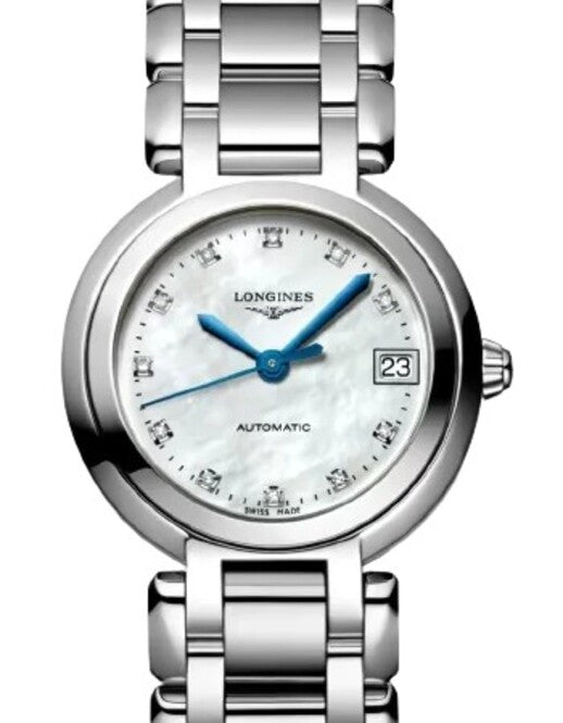 Longines Primlauna Masa perłowa 26 mm Stal L8.111.4.87.6