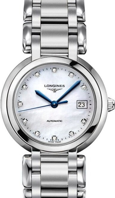 Longines Primlauna Masa perłowa 30 mm Stal L8.113.4.87.6
