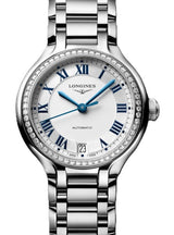 Longines Primlauna Srebrny 34 mm Stal L8.124.0.71.6