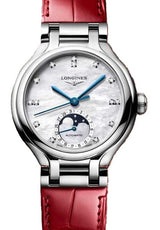 Longines Primlauna Masa perłowa 34 mm Stal L8.126.4.87.2