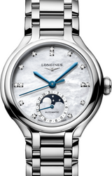 Longines Primlauna Masa perłowa 34 mm Stal L8.126.4.87.6