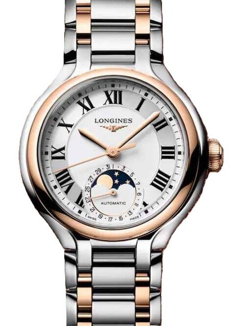 Longines Primlauna Srebrny 26 mm Złoto/Stal L8.126.5.71.7