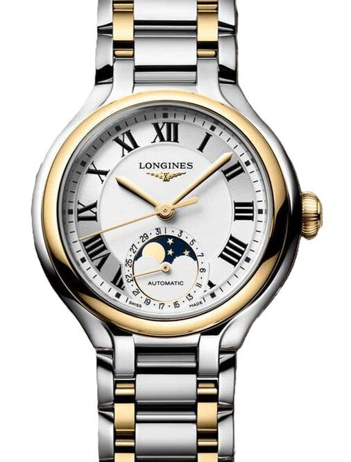 Longines Primlauna Srebrny 26 mm Złoto/Stal L8.126.5.79.7