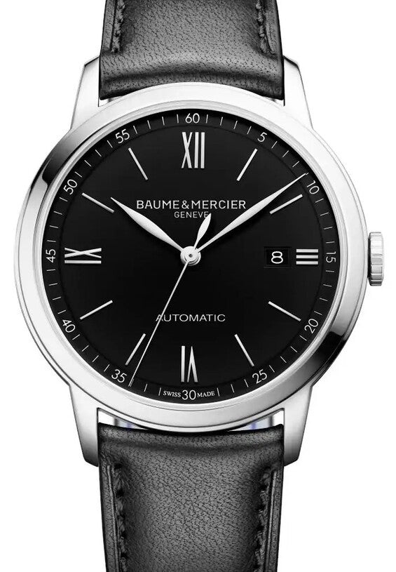 Baume & Mercier Classima Czarny 42 mm Stal
