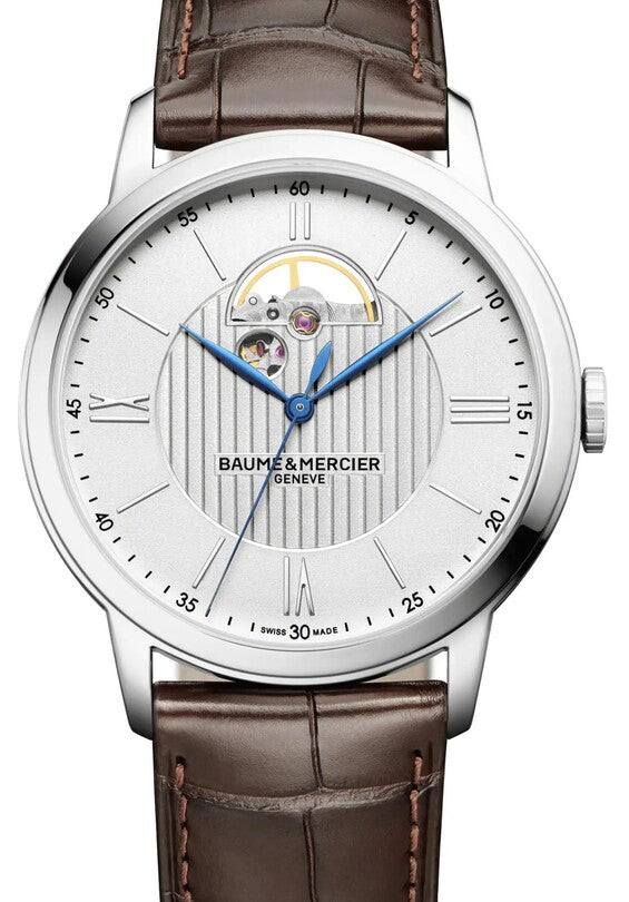 Baume & Mercier Classima Srebrny 34 mm Stal M0A10524