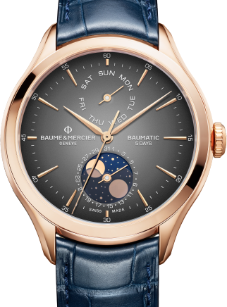 Baume & Mercier Clifton Szary 42 mm Różowe złoto M0A10547