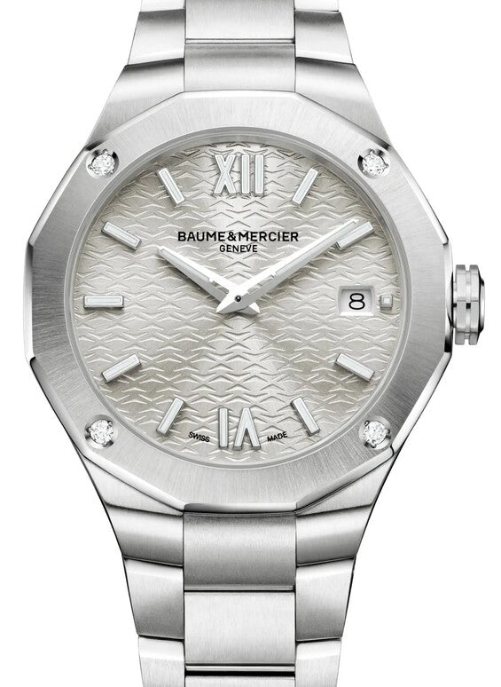 Baume & Mercier Riviera Srebrny 36 mm Stal M0A10614