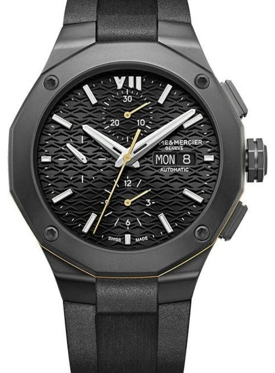 Baume & Mercier Riviera Czarny 42 mm Stal M0A10625