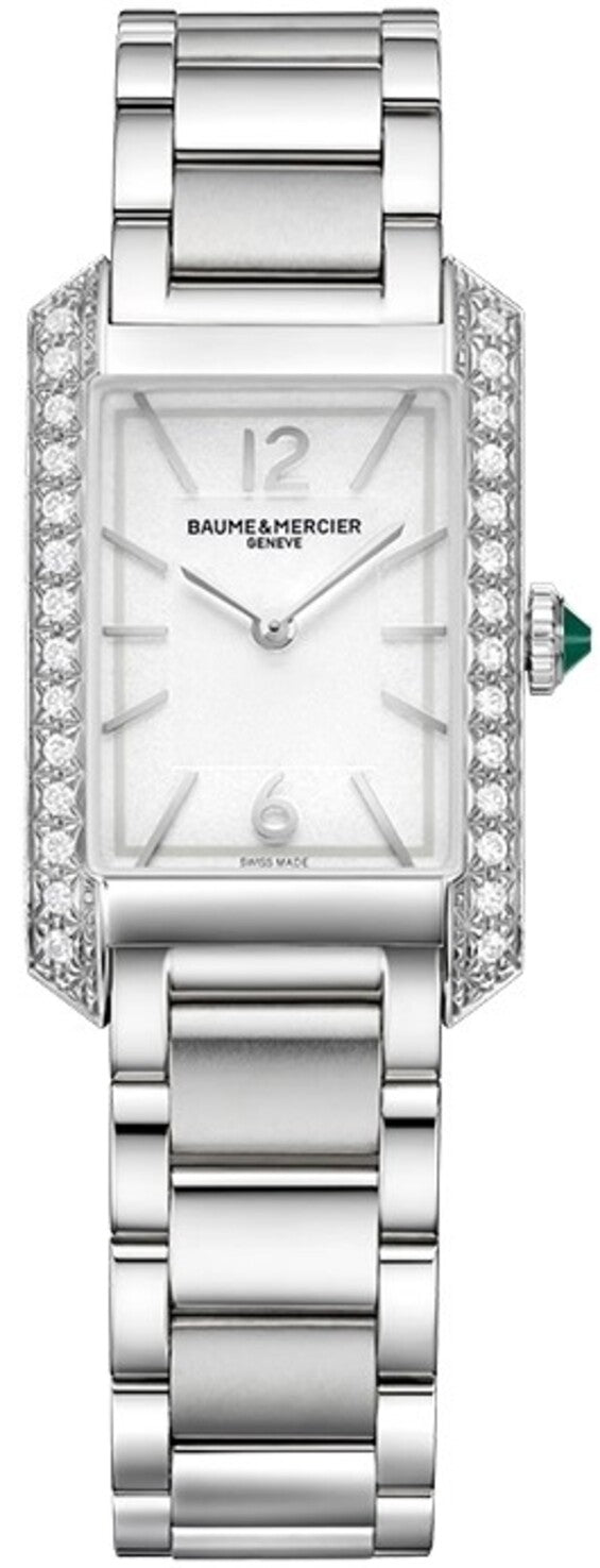 Baume & Mercier Hampton Srebrny 35 x 22 mm Stal M0A10631