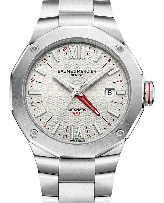 Baume & Mercier Riviera Srebrny 33 mm Stal M0A10658