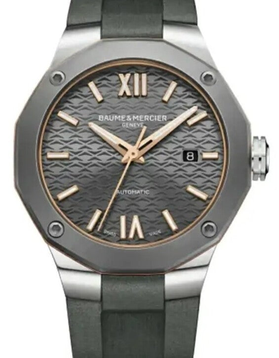 Baume & Mercier Riviera Szary 42 mm Stal M0A10660