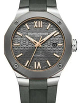 Baume & Mercier Riviera Szary 42 mm Stal M0A10660