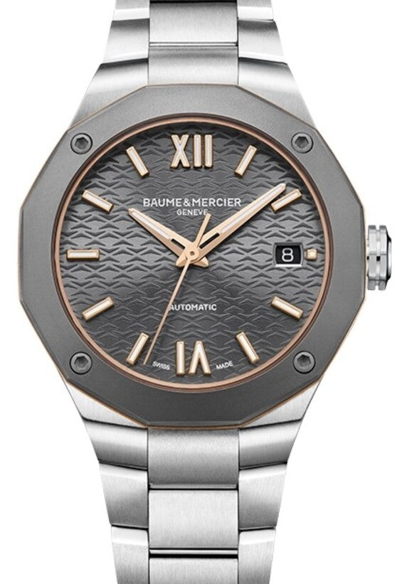 Baume & Mercier Riviera Szary 36 mm Stal M0A10661