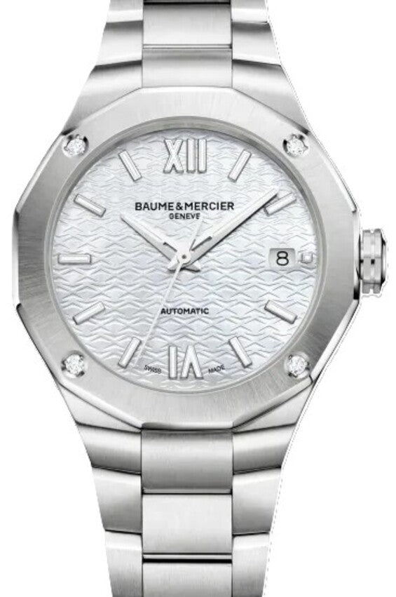 Baume & Mercier Riviera Srebrny 36 mm Stal M0A10663
