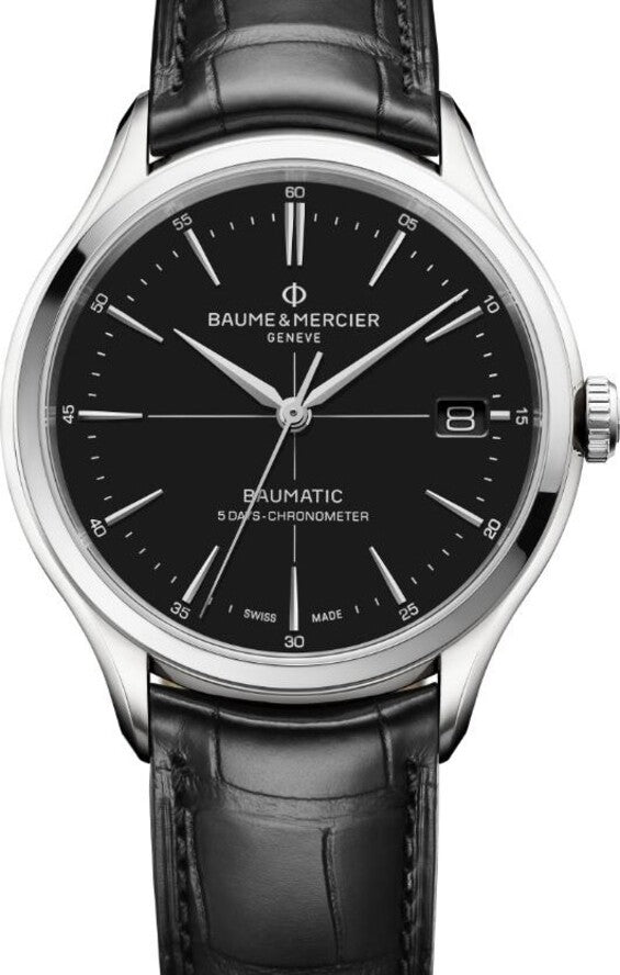 Baume & Mercier Clifton Czarny 40 mm Stal M0A10692