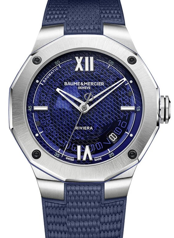 Baume & Mercier Riviera Niebieski 42 mm Stal M0A10701
