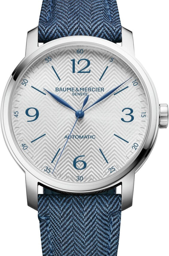 Baume & Mercier Classima Biały 42 mm Stal
