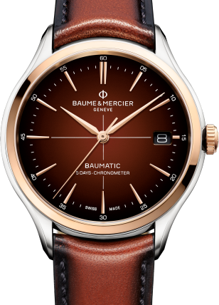 Baume & Mercier Clifton Brązowy 40 mm Stal M0A10713