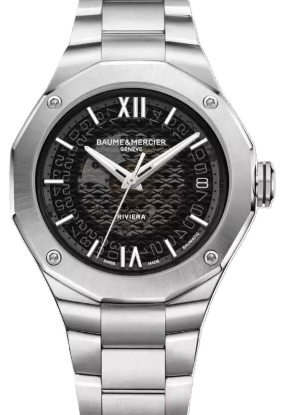 Baume & Mercier Riviera Czarny 39 mm Stal M0A10715