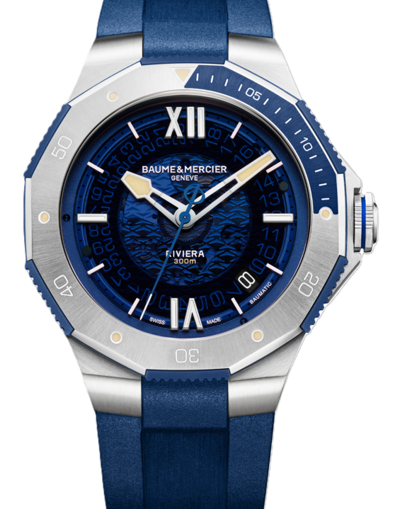 Baume & Mercier Riviera Niebieski 42 mm Stal M0A10716
