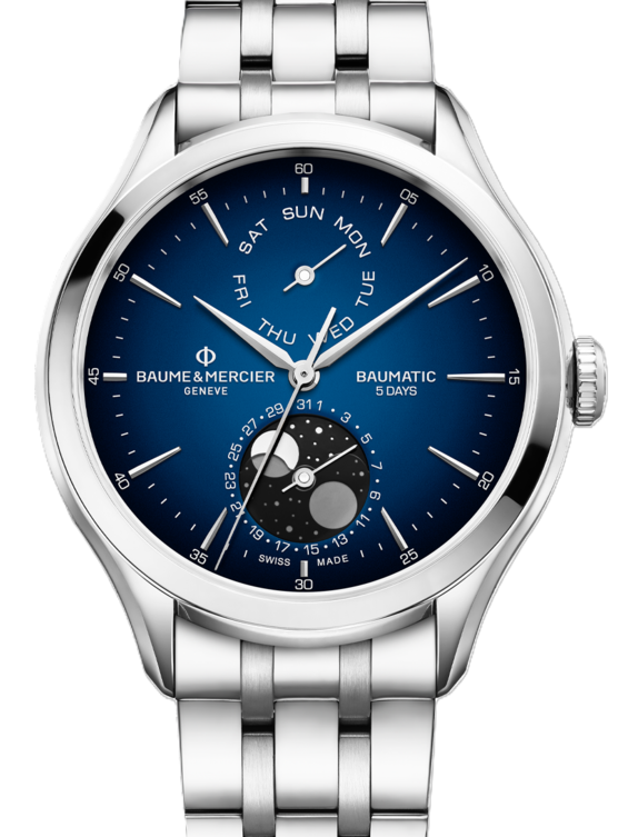 Baume & Mercier Clifton Niebieski 42 mm Stal M0A10725