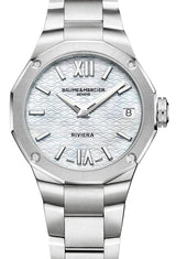 Baume & Mercier Riviera Biały 33 mm Stal M0A10729