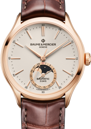 Baume & Mercier Clifton Srebrny 39 mm Różowe złoto M0A10736