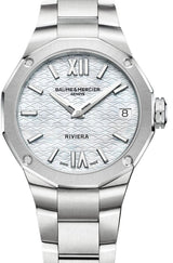 Baume & Mercier Riviera Biały 33 mm Stal M0A10745