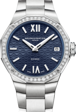 Baume & Mercier Riviera Srebrny 33 mm Stal M0A10765