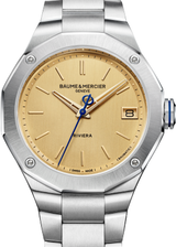 Baume & Mercier Riviera Srebrny 39 mm Stal M0A10822