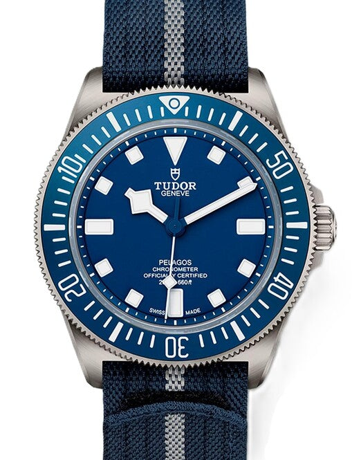 Tudor Pelagos FXD Niebieski 42 mm Tytan M25707b/26-0001